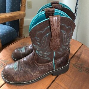 ARIAT FATBABY HERITAGE Western Boots brown real leather 8 women’s